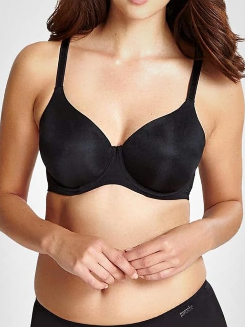 Panache ✨ Porcelain Elan T-Shirt Bra Women's Size 34H Black 7328 NWT